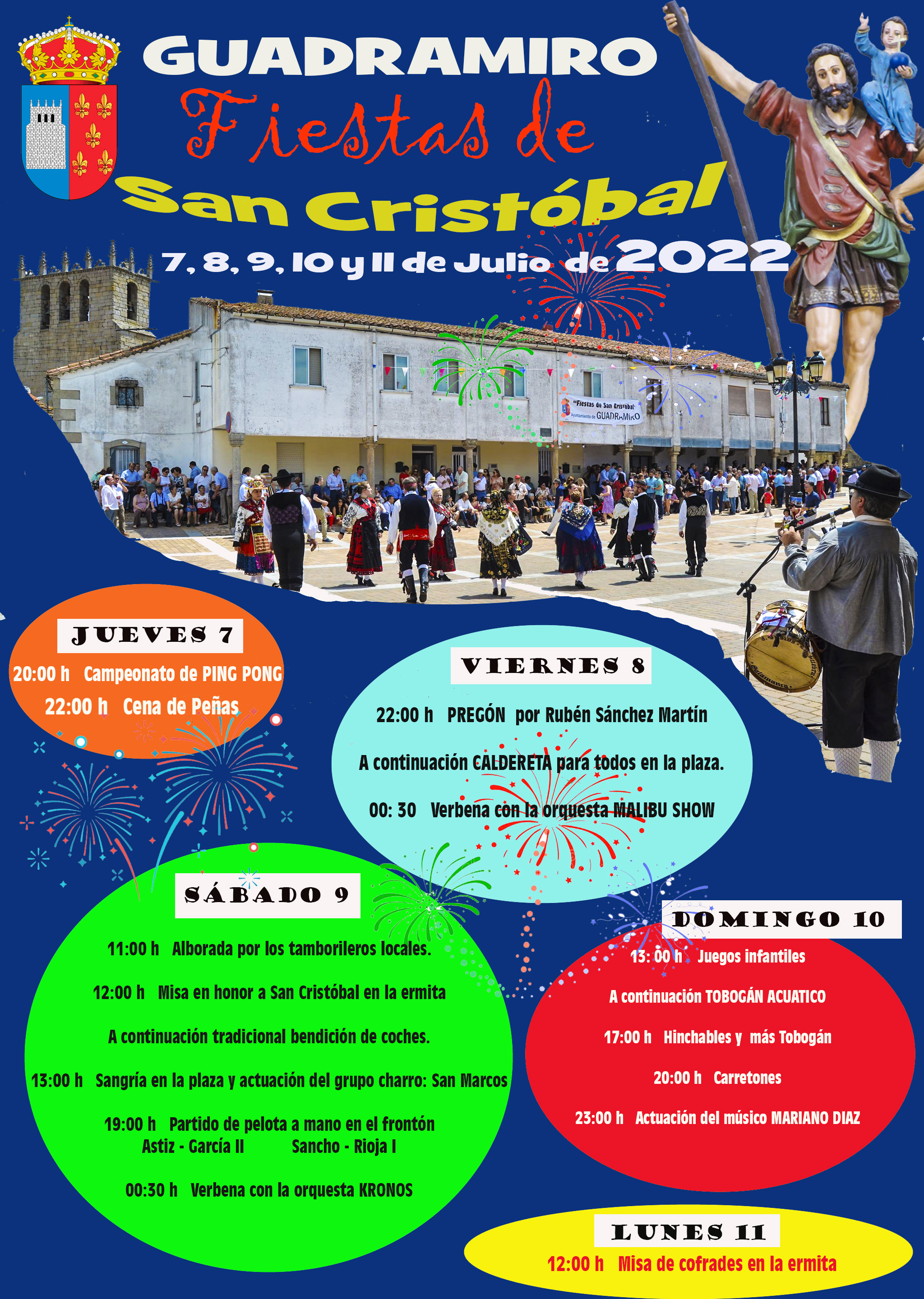 Fiestas en honor a San Cristóbal 2022 Guadramiro
